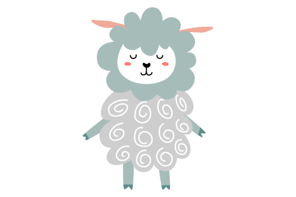 Download Cute Lamb Character. Sheep Child. Baby S - Sheep Collection