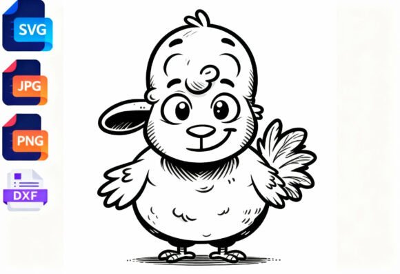 Download Cute Baby Sheep SVG Clipart Black and - Sheep Collection
