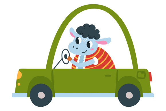 Download Animal Driver Character. Happy Sheep Rid - Sheep Collection