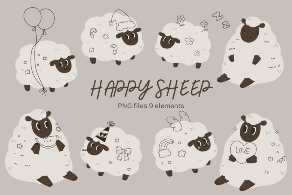 Download Sheep Cute Cartoon Baby Shower Clipart - Sheep Collection