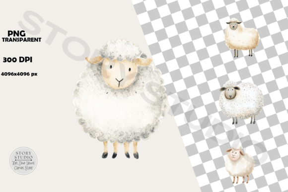 Download Sweet Baby Sheep Digital Craft Assets - Sheep Collection