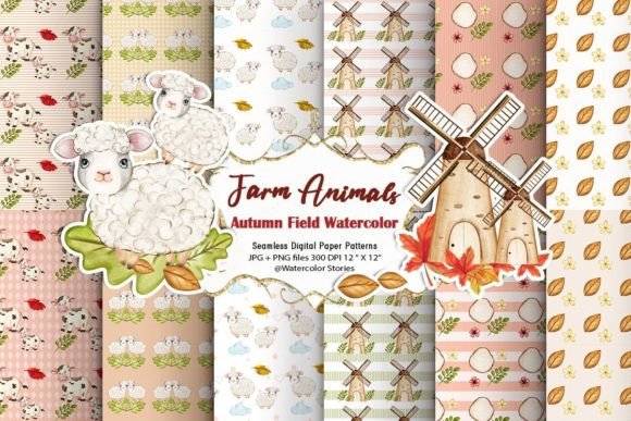 Download Farm Sheep Digital Seamless Pattern - Sheep Collection