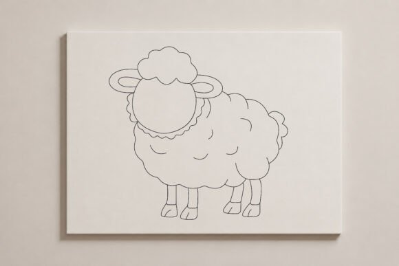 Download Eid Qurbani Sheep Line Art - Sheep Collection