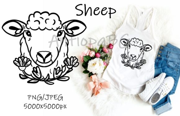 Download Sheep Line Art - Sheep Collection