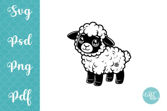 Download Cute Baby Sheep. SVG, PNG. Cut File - Sheep Collection