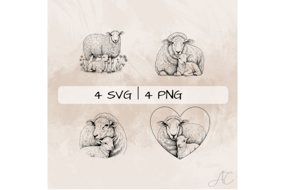 Download Sheep SVG Bundle, Sheep Mother PNG - Sheep Collection